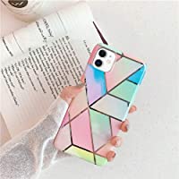 QPOLLY Compatible con iPhone 11 Funda Glitter Bling Brillante Enchapado Silicona TPU Ultra Delgado Transparente Gel…